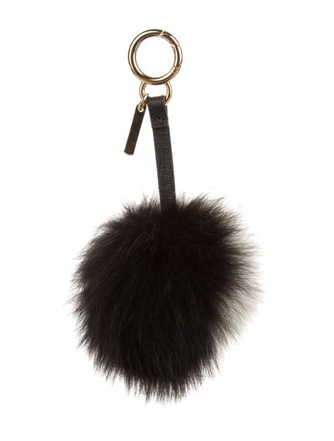 fendi faux fur keychain